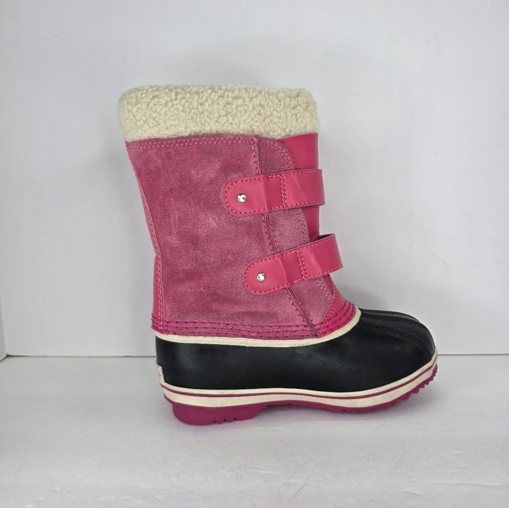 Sorel 1964 Pac Strap Boot Waterproof Suede Patent Winter Boots Childrens Size 12 - Picture 12 of 15